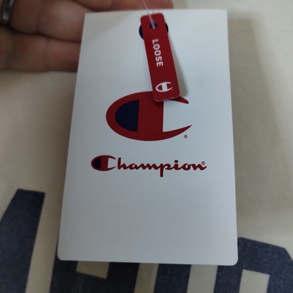 Champion NWT Men's Size XXL Cream Short Sleeve Jersey-Style Football #19 T-Shirt - Picture 7 of 7